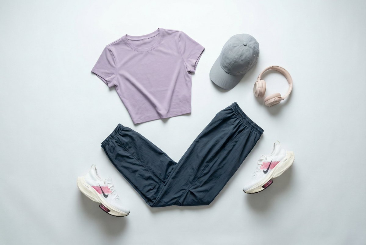 Flat Lay Fashion Editorial Image — Nano Banana Pro AI Generated Image