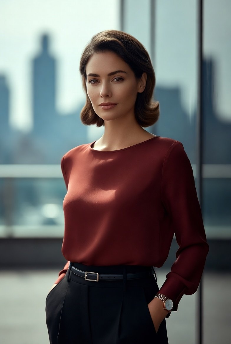 Soft Glam Executive Portrait with Identity Preservation — Nano Banana Pro AI Generated Image