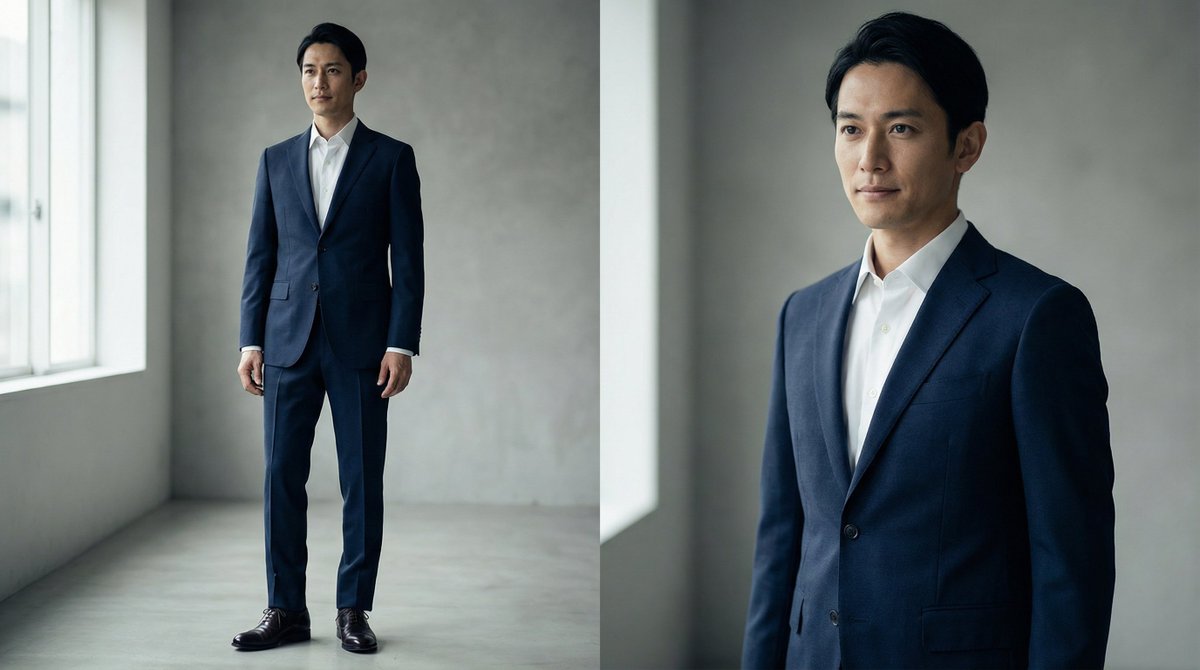 High-End Fashion Magazine Editorial Photo of a Japanese Male Model — Nano Banana Pro AI Generated Image