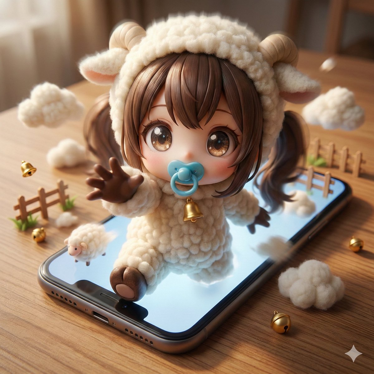 Character Emerging from Smartphone Screen (Forced Perspective) — Nano Banana Pro AI Generated Image