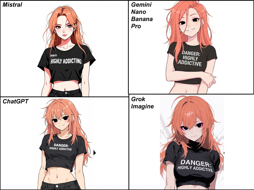 Anime Egirl Illustration Prompt Shootout — Nano Banana Pro AI Generated Image