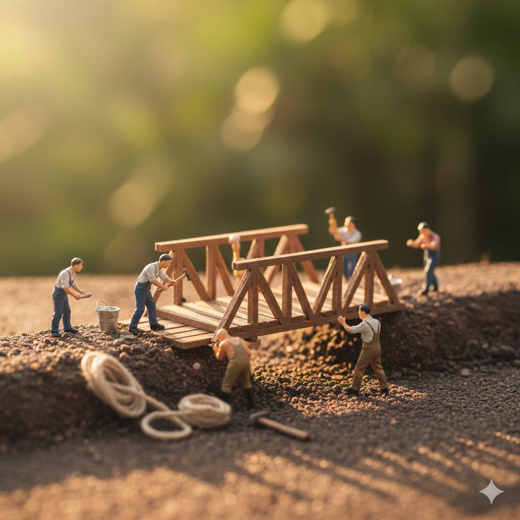 Macro Photography of Tiny Restoration Workers — Nano Banana Pro AI Generated Image