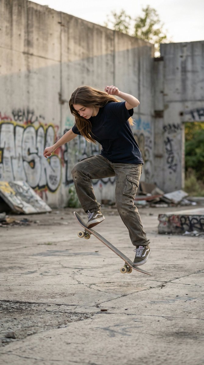 Ultra-realistic Urban Skateboarding Action Scene — Nano Banana Pro AI Generated Image