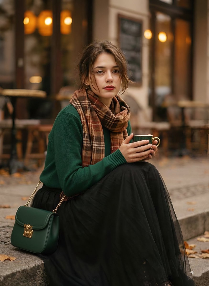 Aesthetic 1970s Vintage Cafe Fashion Portrait — Nano Banana Pro AI Generated Image