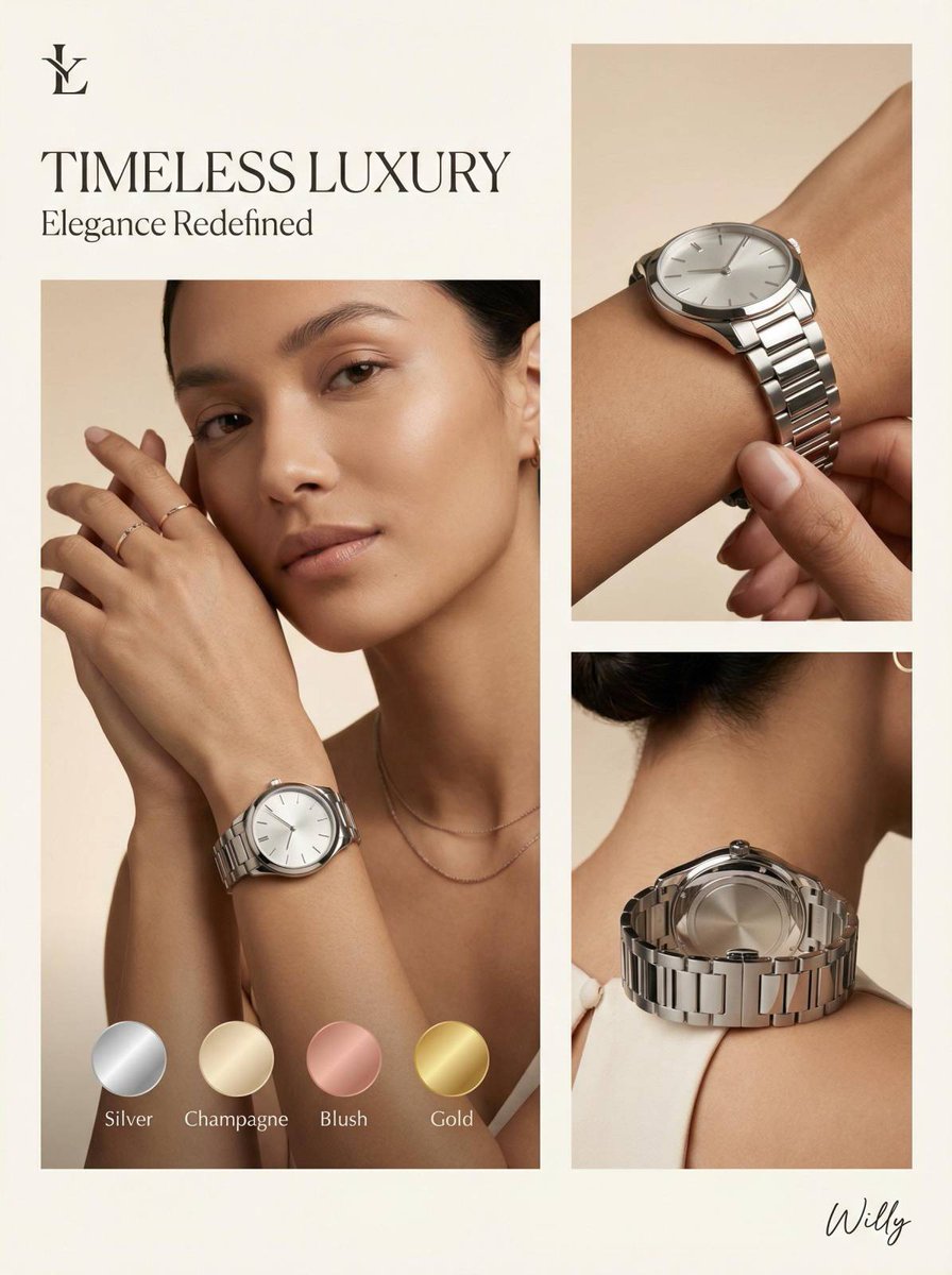 Luxury Watch Editorial Layout Prompt — Nano Banana Pro AI Generated Image