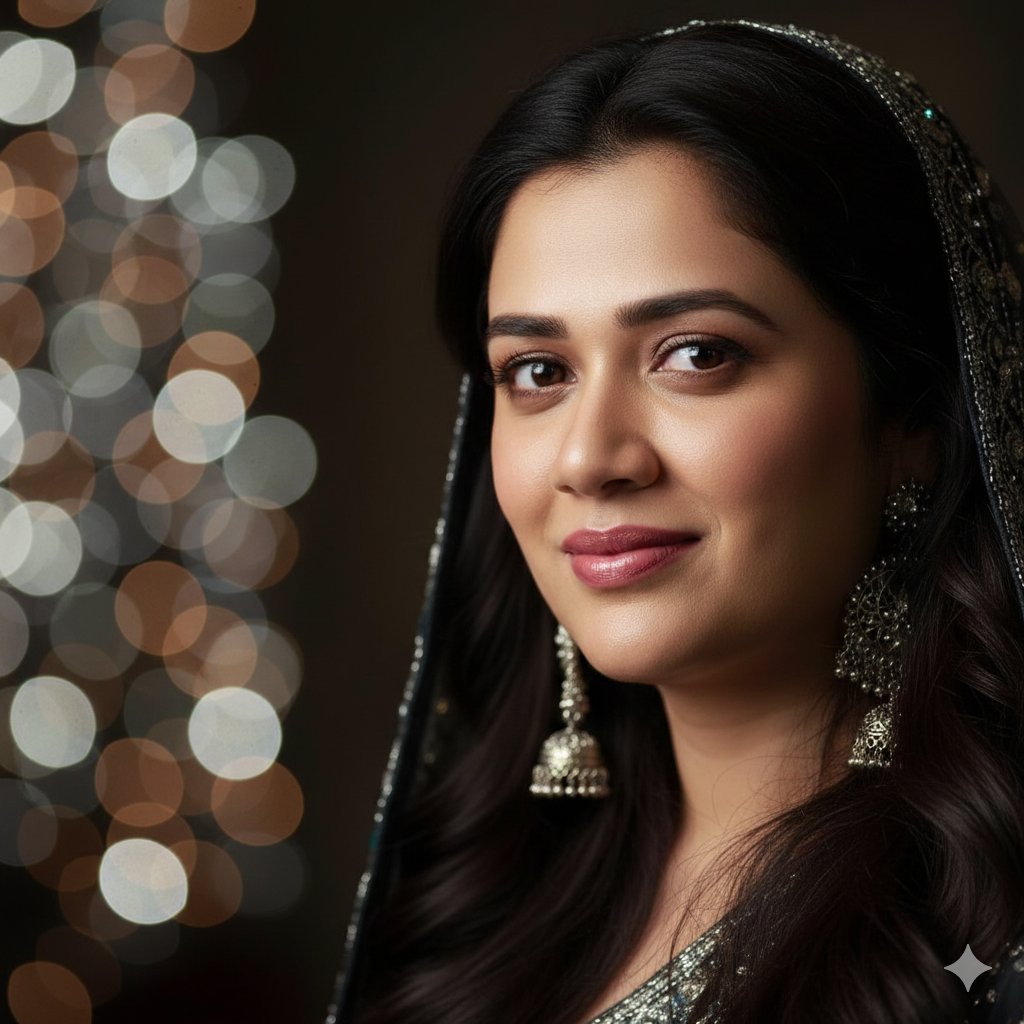 Dramatic Cinematic Portrait with Bokeh Background — Nano Banana Pro AI Generated Image