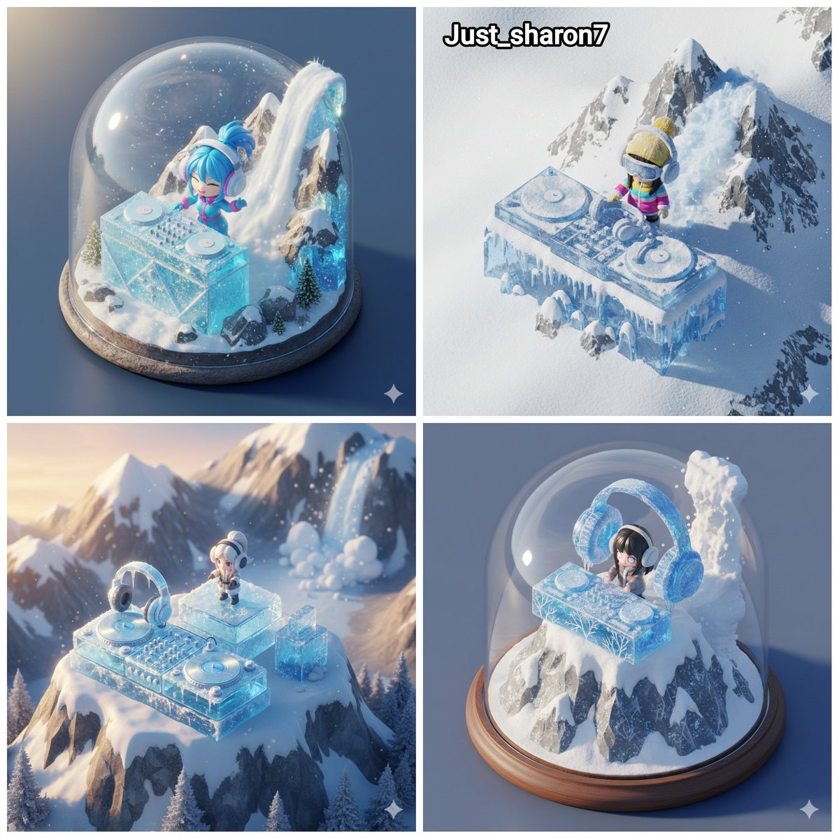 Isometric Miniature DJ Setup Scene — Nano Banana Pro AI Generated Image