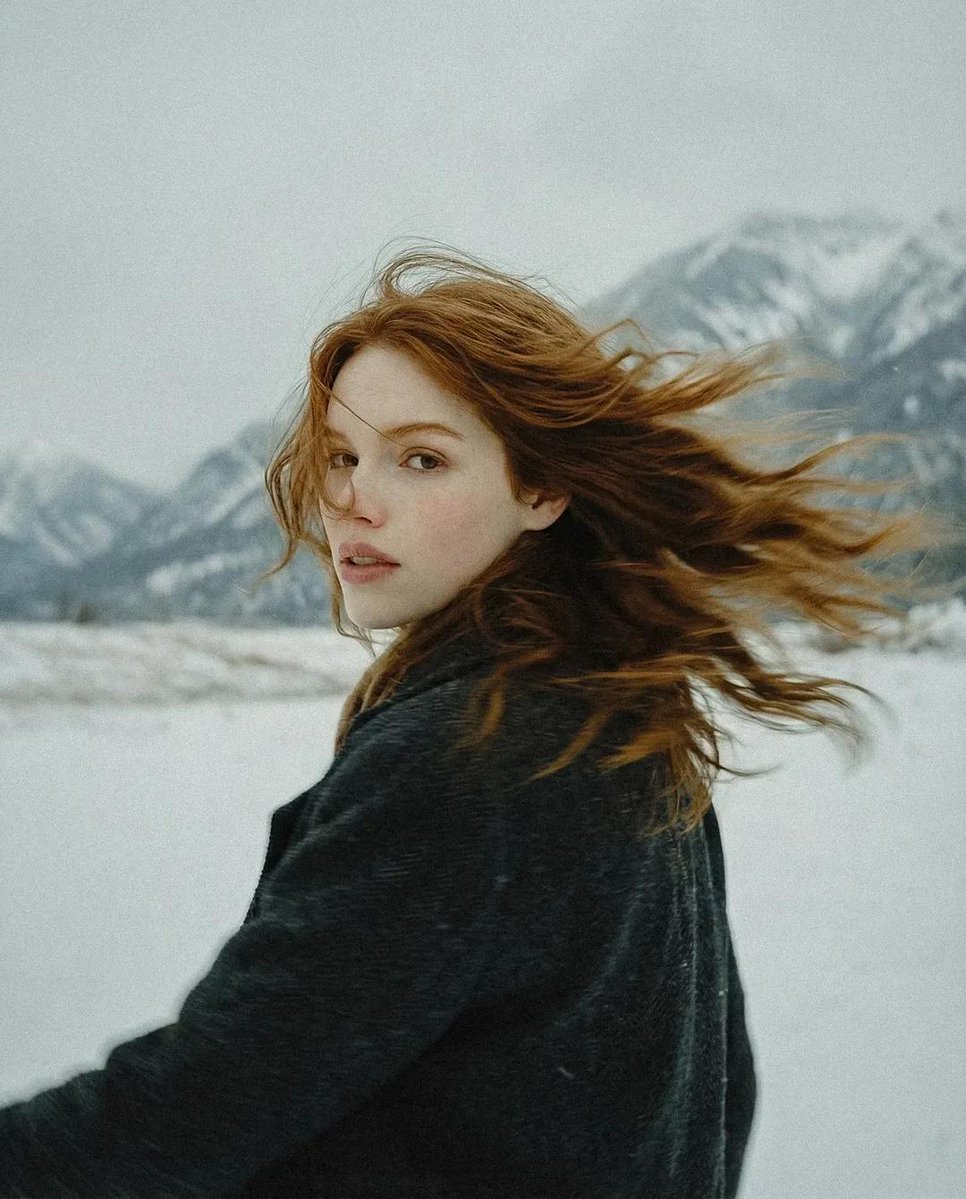 Poetic Cinematic Winter Portrait — Nano Banana Pro AI Generated Image