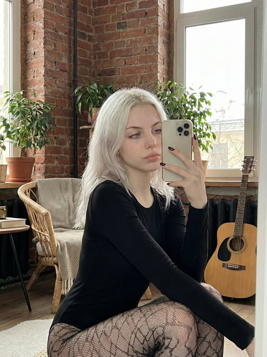 Hyper-Realistic Mirror Selfie Prompt — Nano Banana Pro AI Generated Image