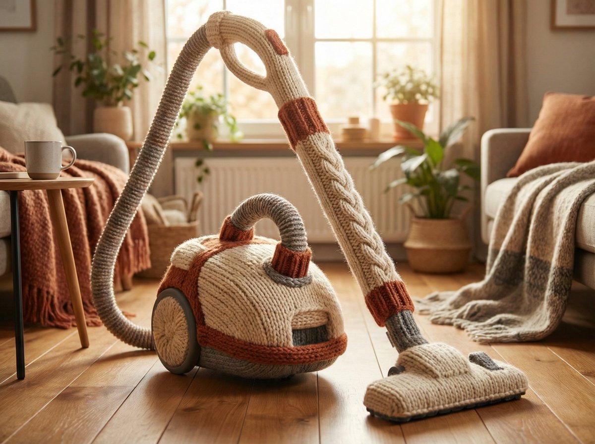 Cozy Knit Industrial Design Prompt — Nano Banana Pro AI Generated Image
