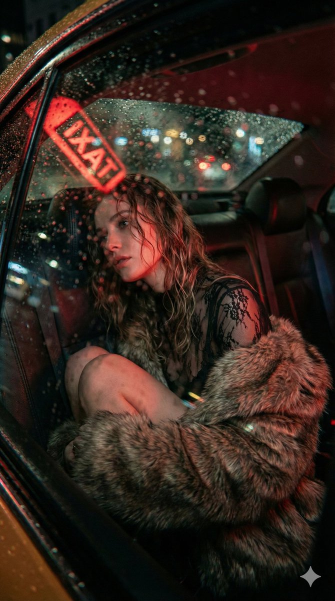 Cinematic Noir Transit Photography Portrait — Nano Banana Pro AI Generated Image