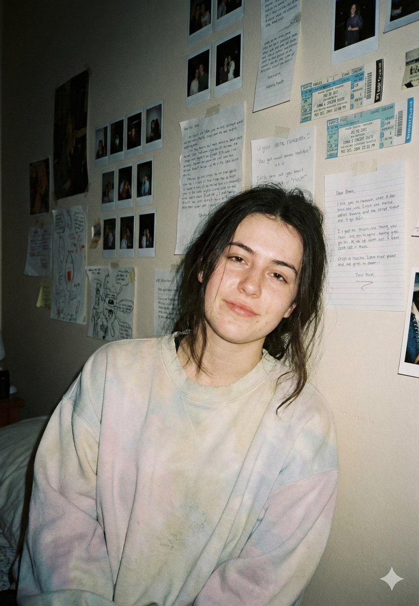 Nostalgic Film Point-and-Shoot Portrait — Nano Banana Pro AI Generated Image