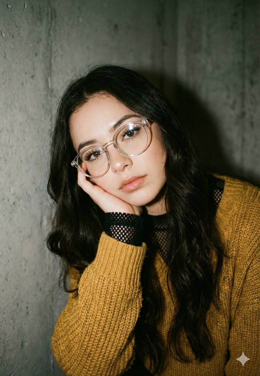 Mustard Sweater Aesthetic Portrait Prompt — Nano Banana Pro AI Generated Image