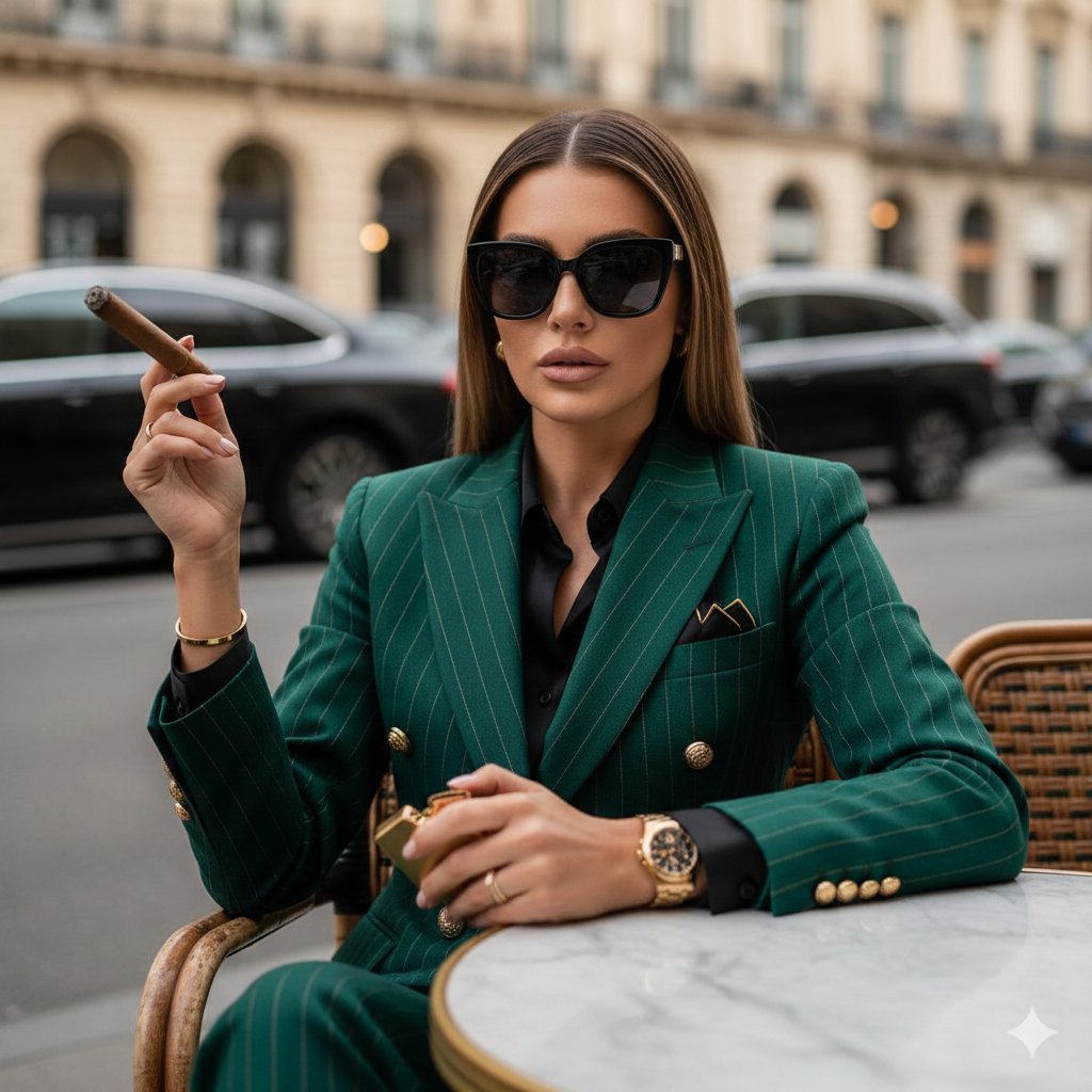Luxury Editorial Street Photography Prompt — Nano Banana Pro AI Generated Image