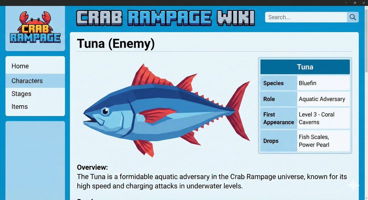 Video Game Wiki Style Image Generation — Nano Banana Pro AI Generated Image
