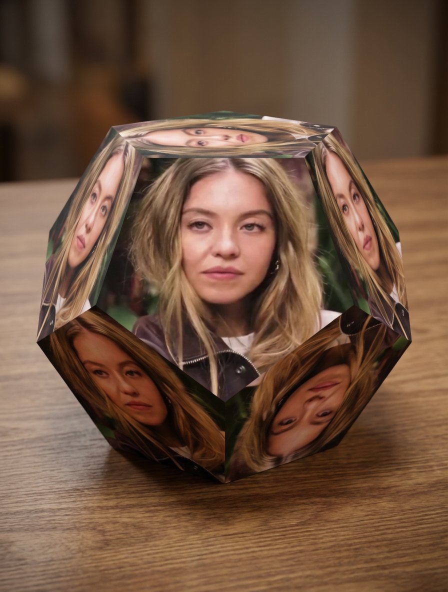 Apply image to dodecahedron — Nano Banana Pro AI Generated Image