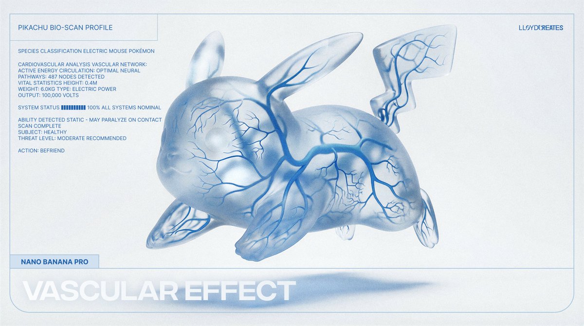 Vascular Effect Object Prompt — Nano Banana Pro AI Generated Image