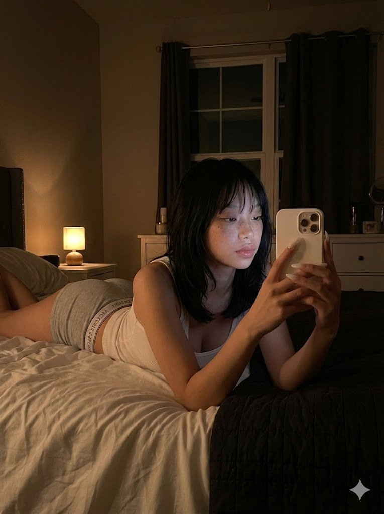 Ultra Realistic Dim Bedroom Scene Prompt — Nano Banana Pro AI Generated Image