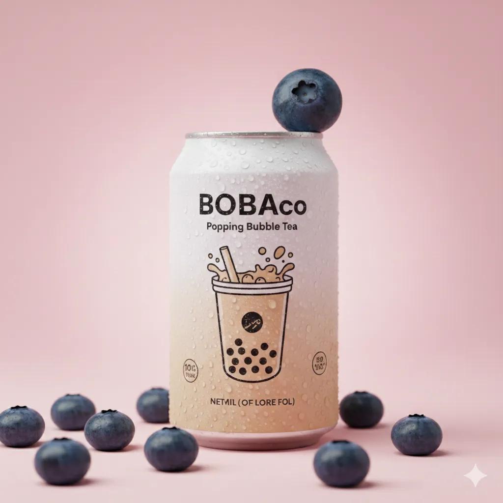Studio Product Photo Prompt for Boba Tea Can (Duplicate) — Nano Banana Pro AI Generated Image