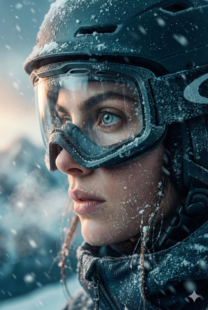 Cinematic Close-up Portrait Prompt of Winter Sports Athlete — Nano Banana Pro AI Generated Image