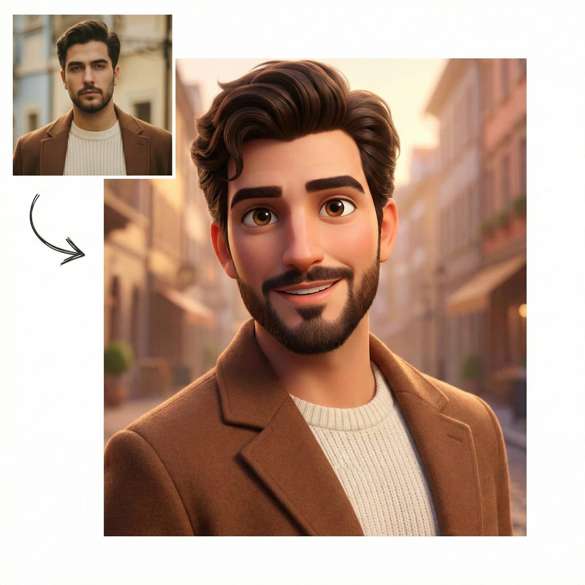 Pixar-Style Character Comparison Prompt — Nano Banana Pro AI Generated Image