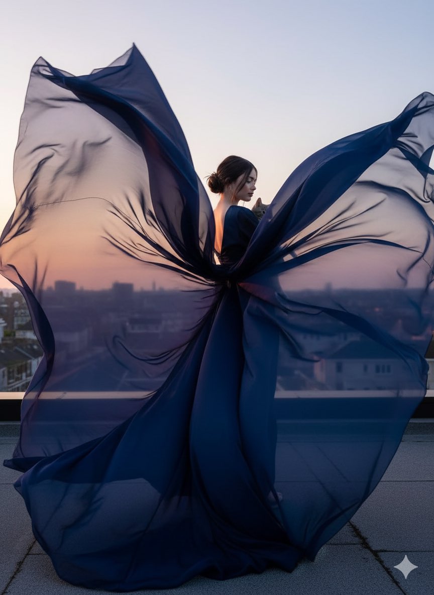 High-Fashion Cinematic Motion Shot — Nano Banana Pro AI Generated Image