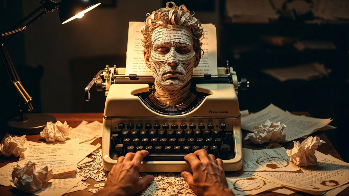 Typewriter Art Manifestation Scene — Nano Banana Pro AI Generated Image