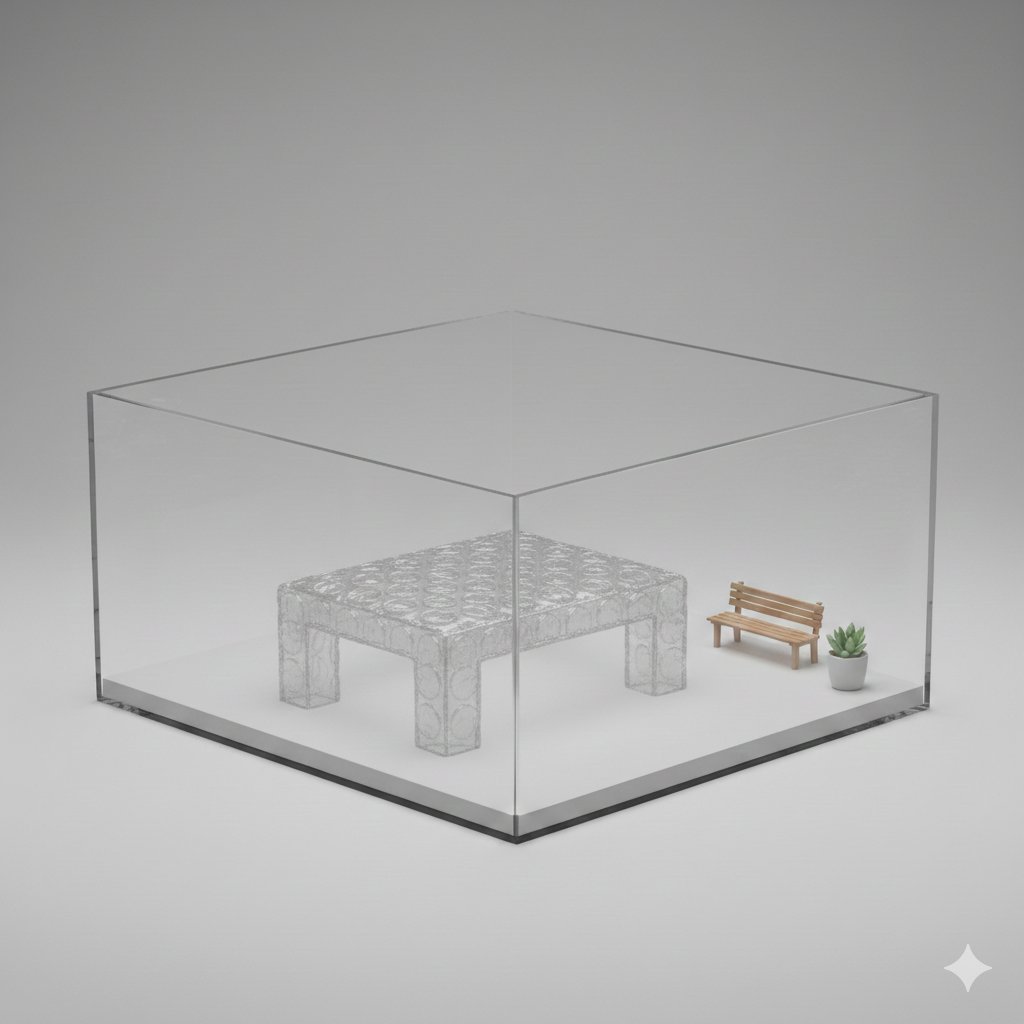 3D Diorama of Transparent Bubble Wrap Phone — Nano Banana Pro AI Generated Image