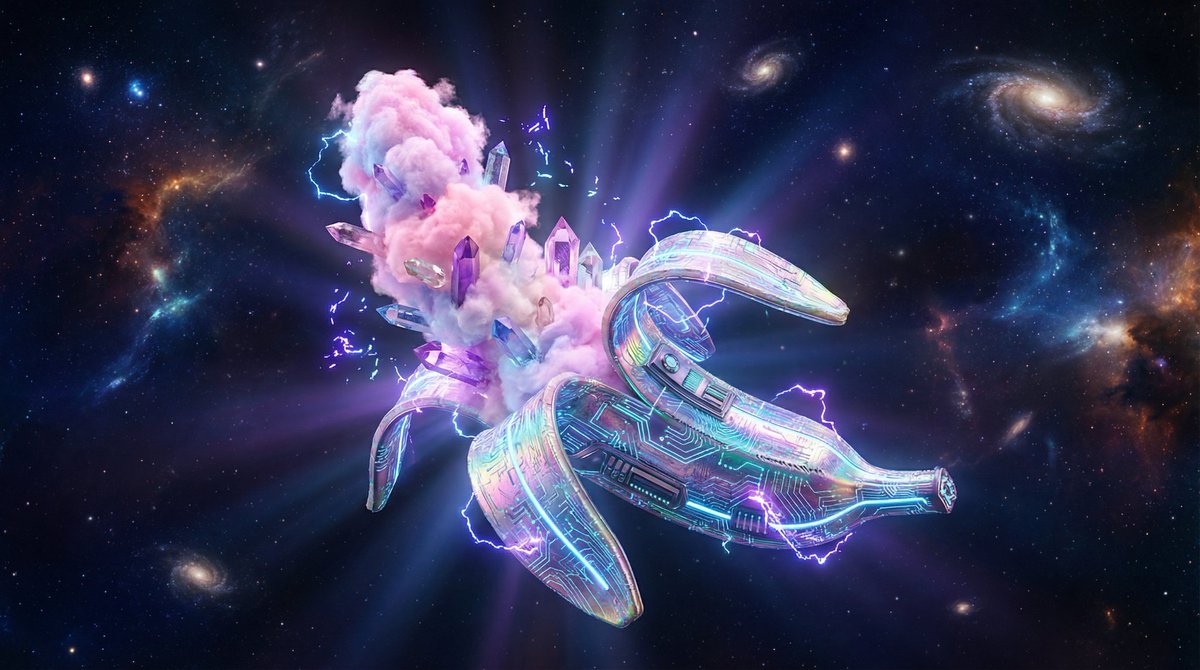 Surreal Nano-Circuitry Banana Split — Nano Banana Pro AI Generated Image