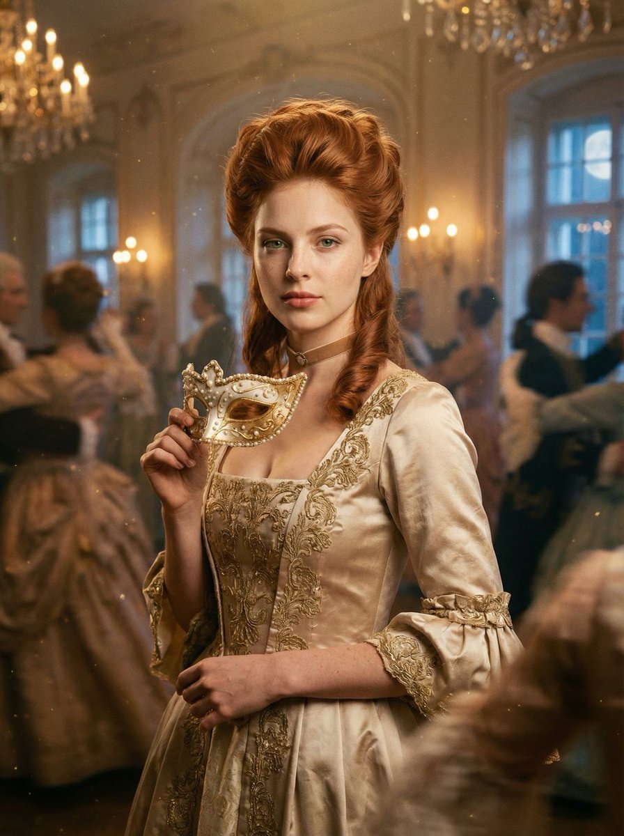 Rococo Masquerade Ball Editorial — Nano Banana Pro AI Generated Image