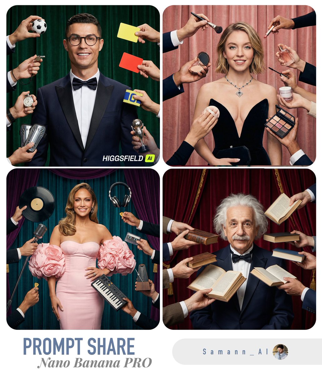 Hyper-Real Studio Portrait Poster Art Generator Prompt — Nano Banana Pro AI Generated Image