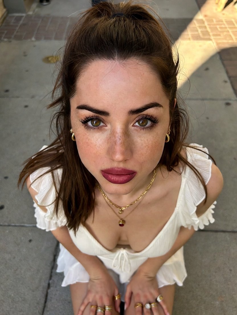 Intimate Golden Hour Portrait on Walk of Fame — Nano Banana Pro AI Generated Image