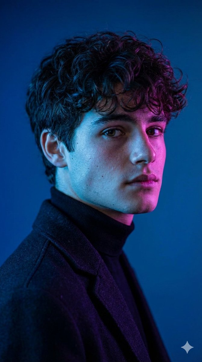 Dramatic Cinematic Portrait with Contrasting Lighting — Nano Banana Pro AI Generated Image