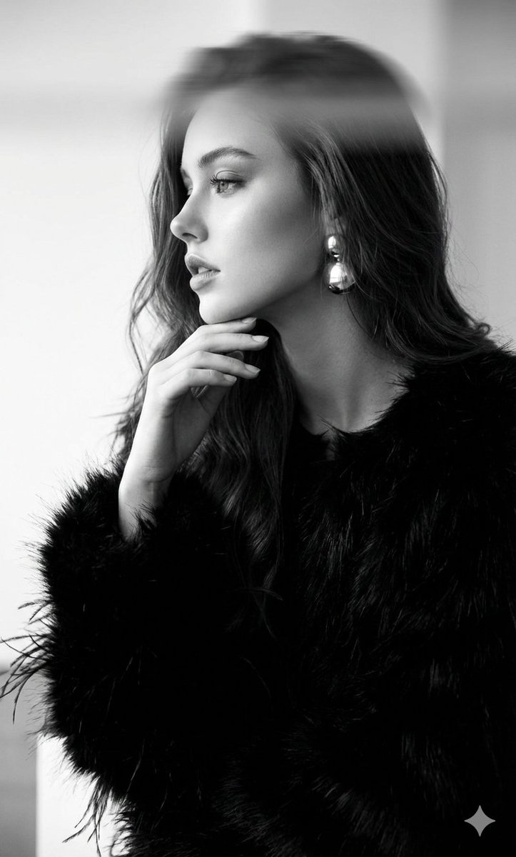 Black-and-White Surreal Editorial Portrait — Nano Banana Pro AI Generated Image