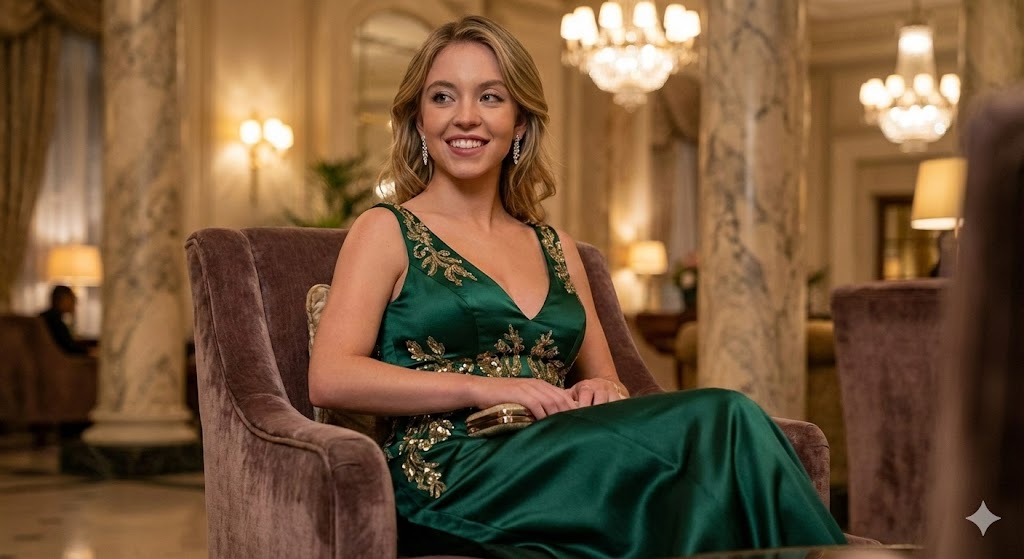 Sydney Sweeney Wardrobe Selection Generator (4 Scenes) — Nano Banana Pro AI Generated Image