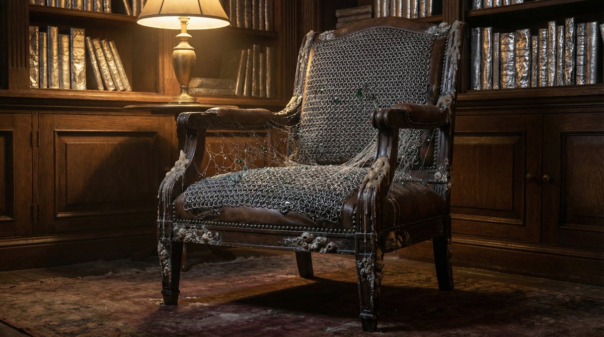 Surreal Library Armchair Generation — Nano Banana Pro AI Generated Image