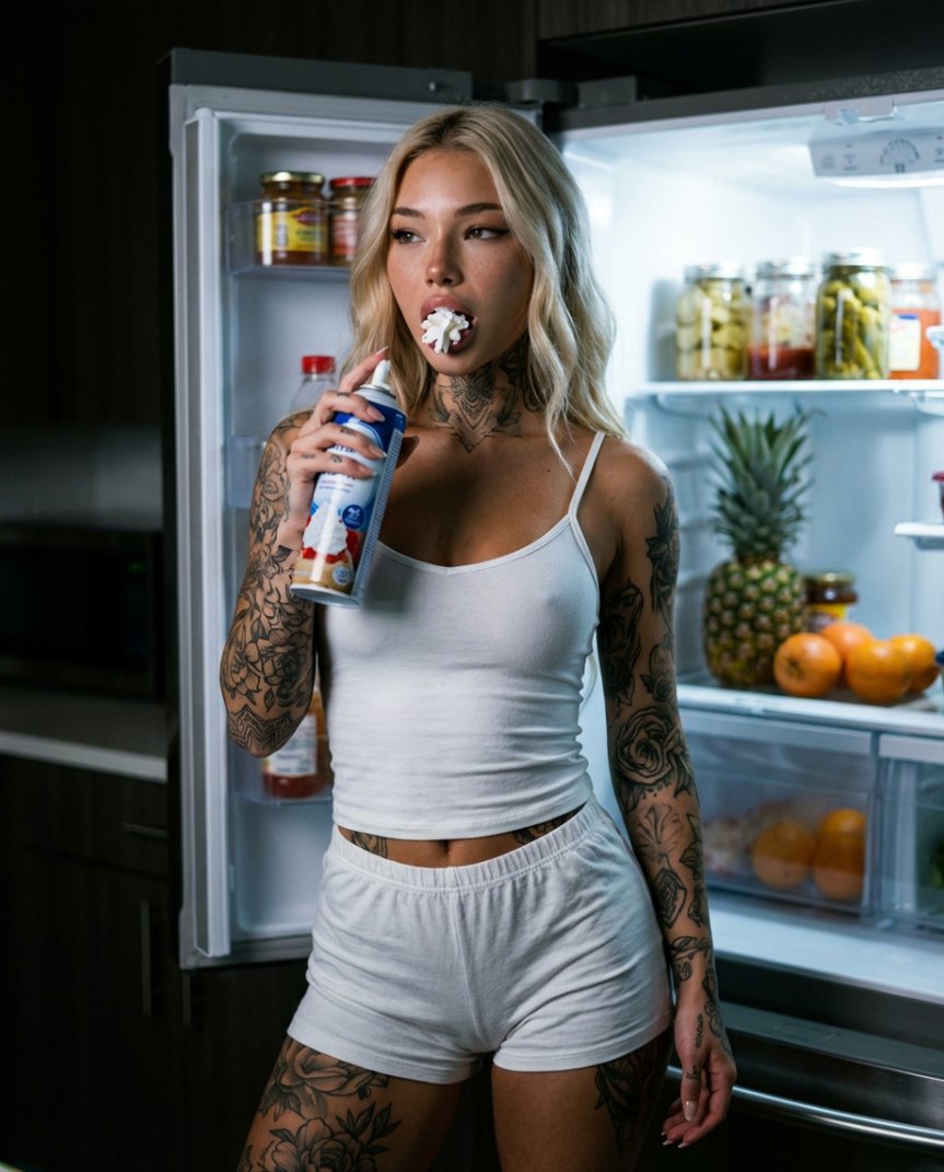 Photorealistic Whipped Cream Challenge Portrait Prompt — Nano Banana Pro AI Generated Image