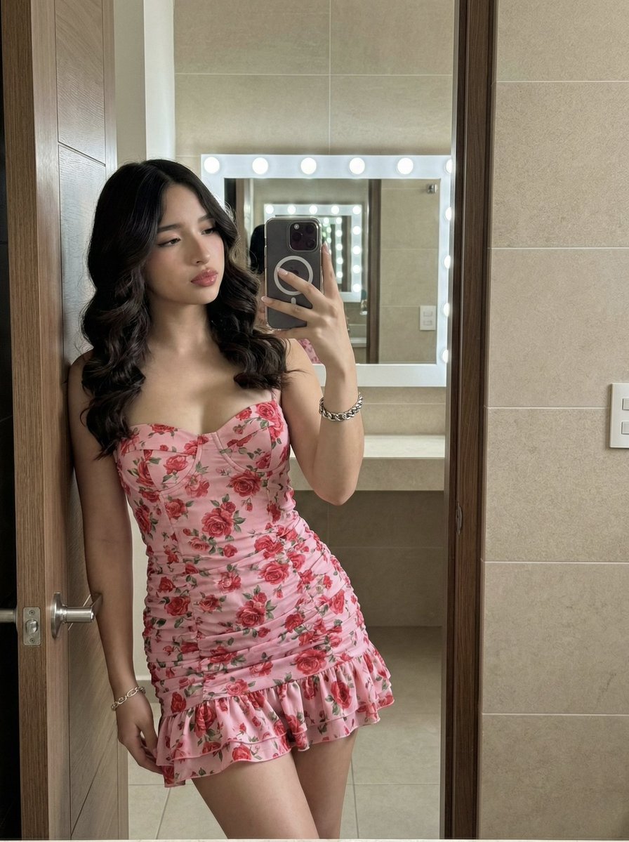 High-Fidelity Mirror Selfie Portrait with Identity Lock — Nano Banana Pro AI Generated Image