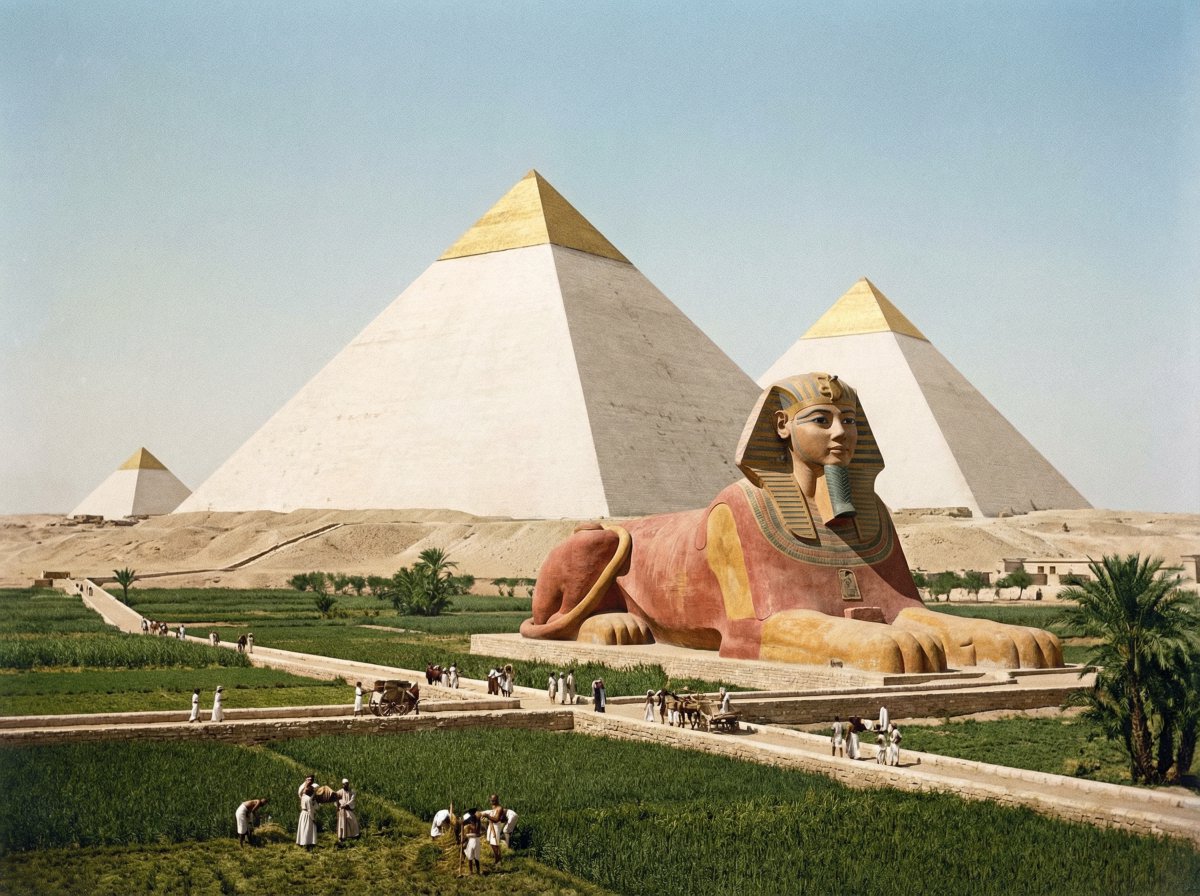 Restored pyramids and Sphinx — Nano Banana Pro AI Generated Image