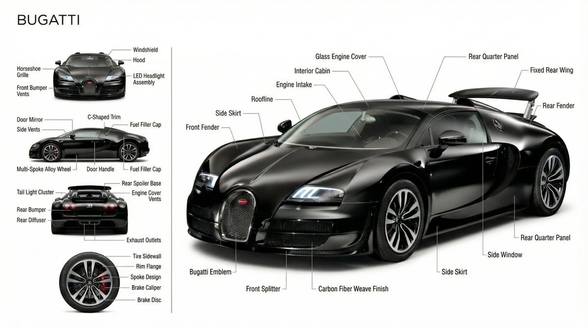 Technical Product Documentation Prompt (Porsche) — Nano Banana Pro AI Generated Image