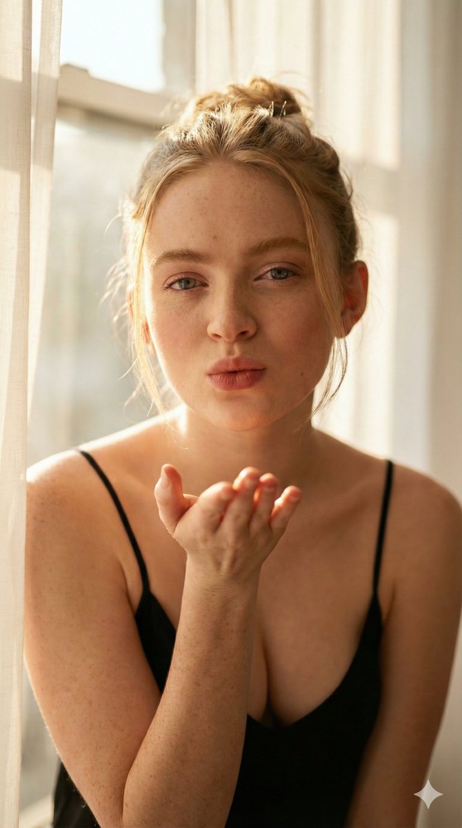 Sadie Sink Ethereal Morning Mood Image Prompt — Nano Banana Pro AI Generated Image