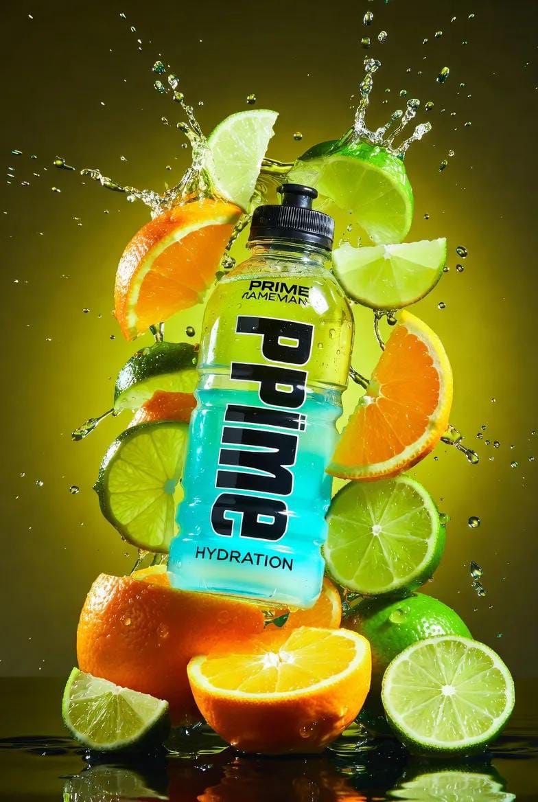 Hyper-Realistic Product Shot with Exploding Citrus and Liquid — Nano Banana Pro AI Generated Image
