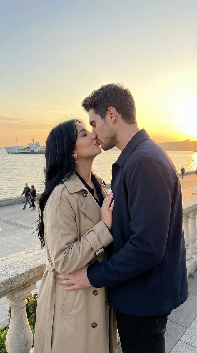 JSON Prompt for Cinematic Romantic Scene in Istanbul — Nano Banana Pro AI Generated Image