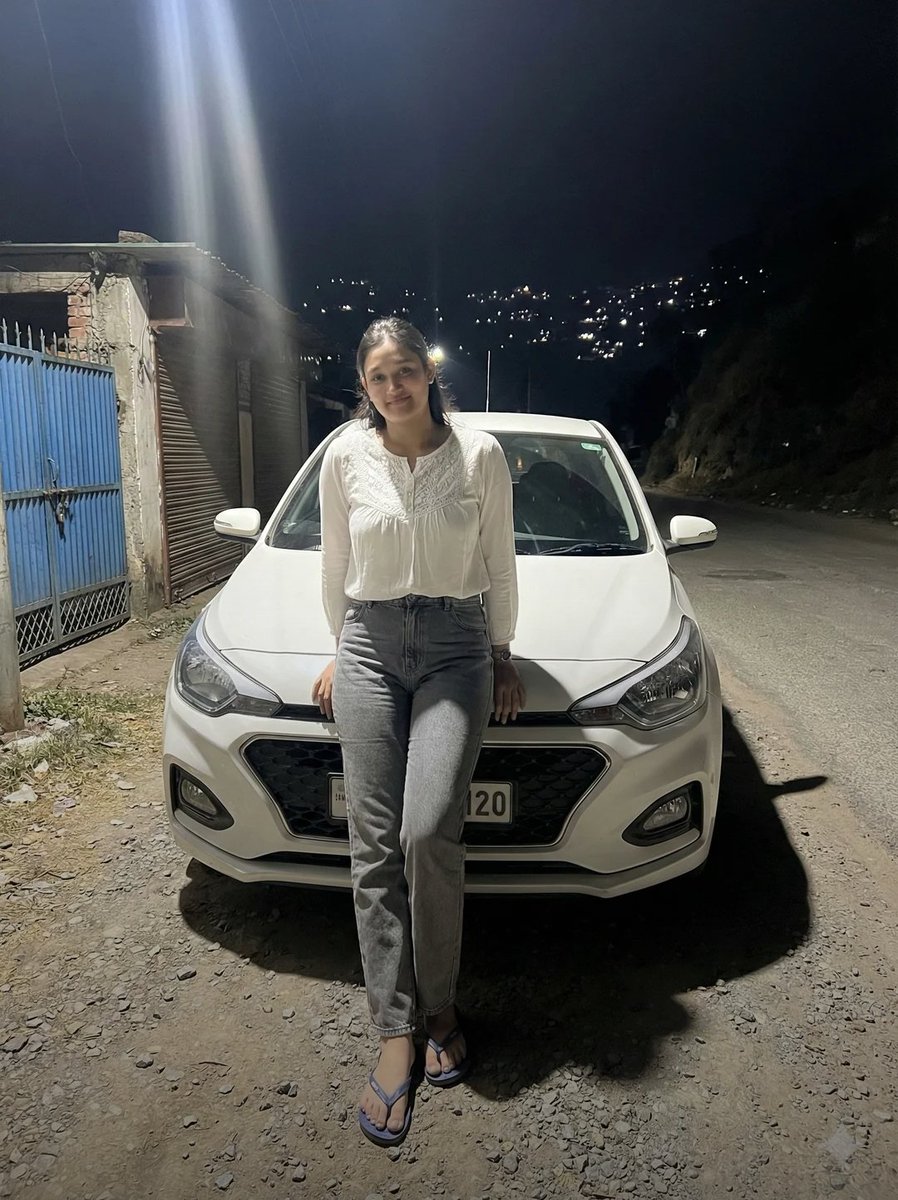 High-Contrast Night Portrait Prompt (Car) — Nano Banana Pro AI Generated Image