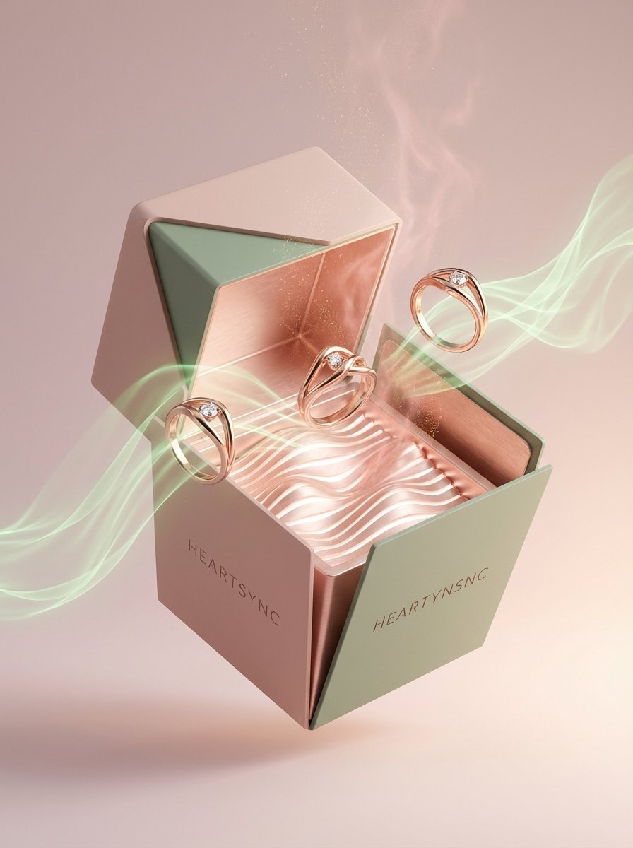 Avant-Garde Heartbeat Jewelry Advertisement — Nano Banana Pro AI Generated Image