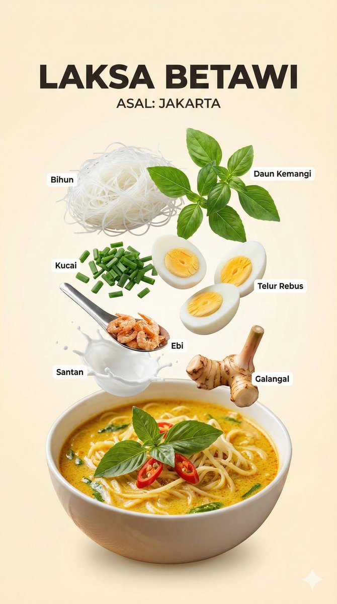 Structured Indonesian Food Infographic Prompt — Nano Banana Pro AI Generated Image