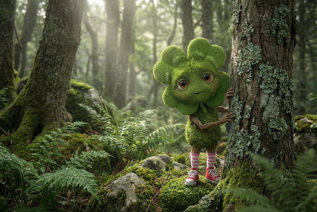 Elusive Irish Critter with Clover Head Prompt — Nano Banana Pro AI Generated Image