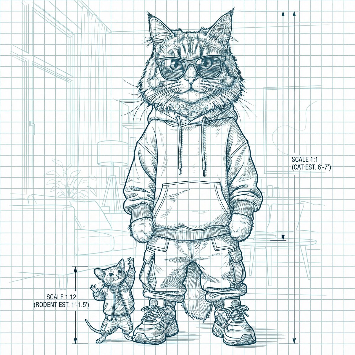 Blueprint-style technical schematic generation — Nano Banana Pro AI Generated Image