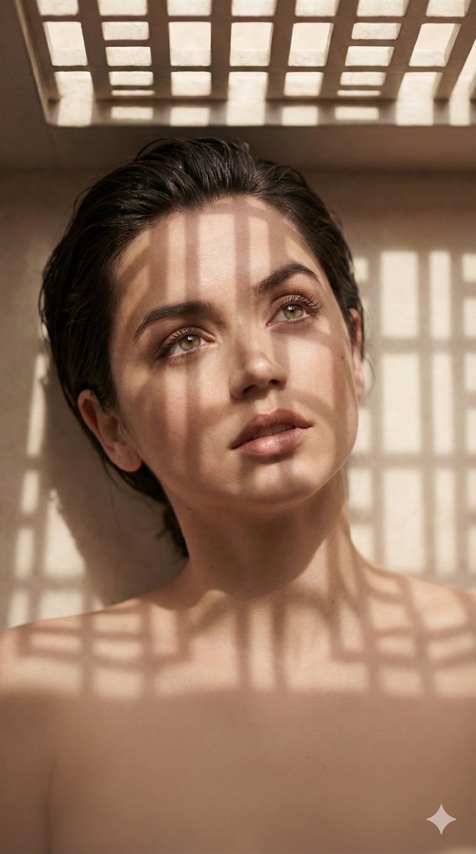 Top-down cinematic surreal portrait with shadow mapping — Nano Banana Pro AI Generated Image