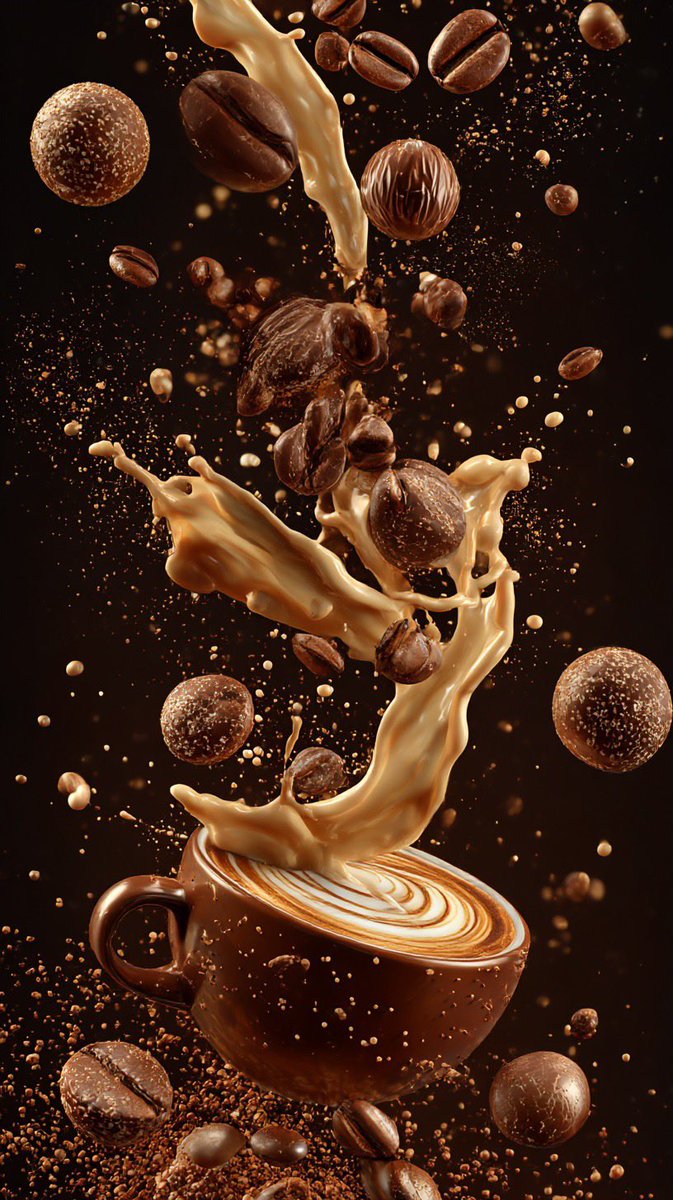 Ultra-Cinematic Coffee Splash Photography — Nano Banana Pro AI Generated Image
